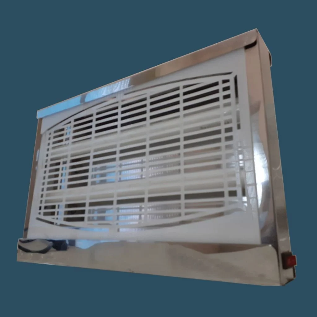 Insectocapturador De Acero Con Luz UV y Trampas Adhesivas Flash Killer Perú - Elimina Moscas y Más